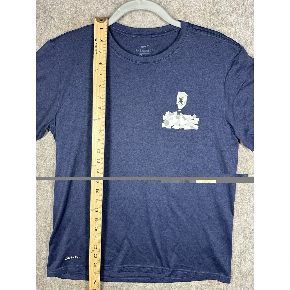 Nike Make The Cut Keep Best Toss Rest Dri-FIT T-Shirt Mens M Navy 2023